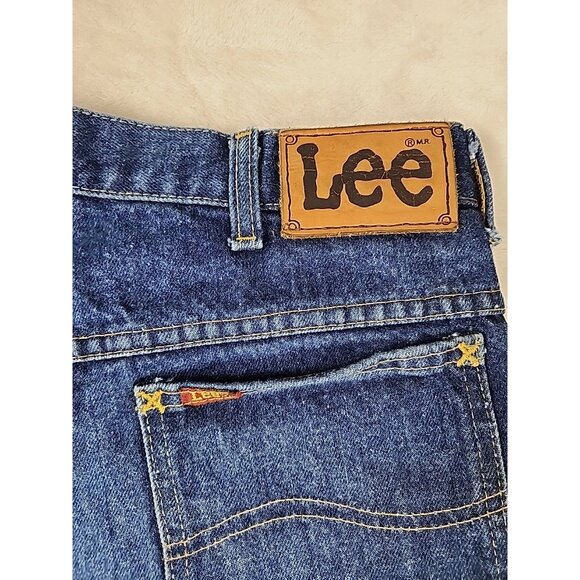 Lee Men's Straight Jeans - Dark Blue - Picture 8 of 15